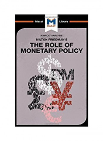 The Role Of Monetary Policy Hardcover