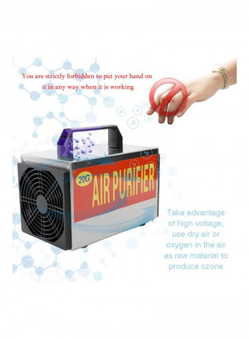 Ozone Generator Air Purifier QW-1 Silver/Black/Red