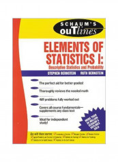 Elements Of Statistics I: Descriptive Statistics And Probability Paperback