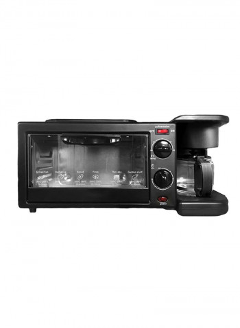 3-In-1 Multifunctional Breakfast Maker With Coffee Pot And Frying Pan 33150 ml 640 W H40141-LM Black