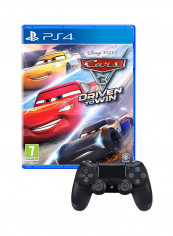 لعبة الفيديو "Cars 3: Driven To Win"، (إصدار Intl) مع ذراع تحكم لاسلكية دوال شوك 4 - سباق - بلاي ستيشن 4 (PS4)