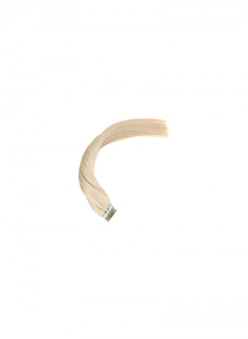 20-Piece Tape In Straight Hair Extension البلاتين الأشقر 18بوصة
