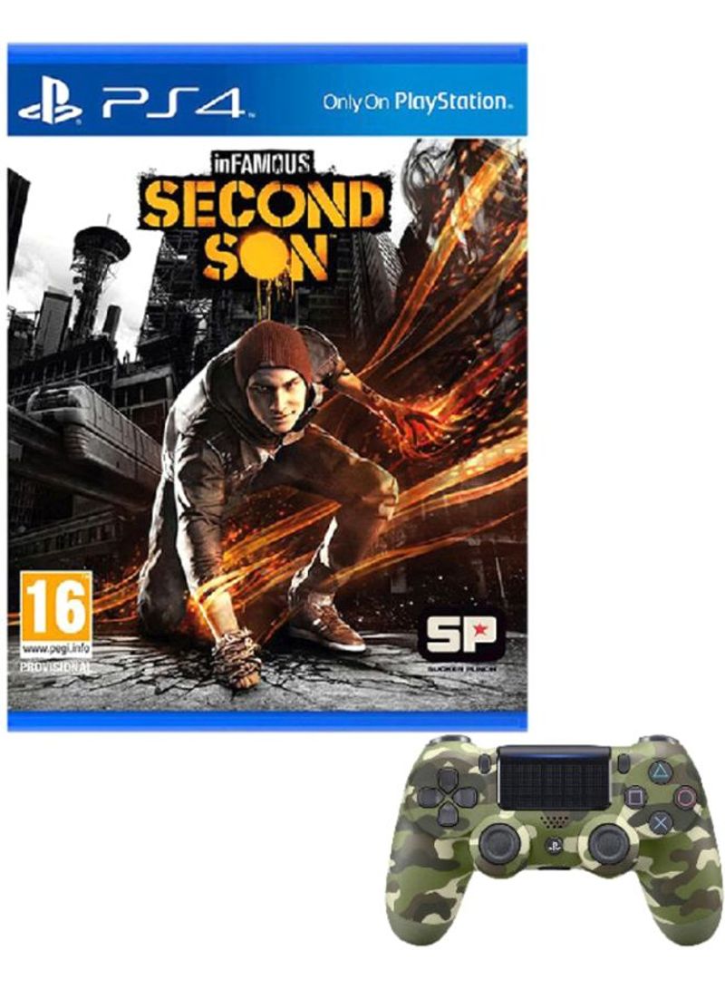 Infamous: Second Son (Intl Version) With Controller - Adventure - PlayStation 4 (PS4)