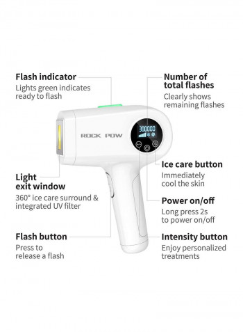 Permanent Laser Hair Removal Device White