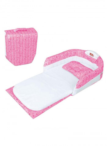 Portable Separated Bed - Pink/White