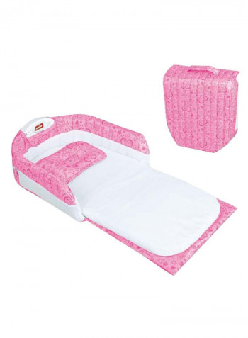 Portable Separated Bed - Pink/White