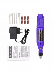 14-Piece Engraving Pen Carve Tool Set Purple 22.5centimeter