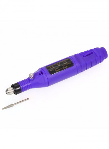 14-Piece Engraving Pen Carve Tool Set Purple 22.5centimeter