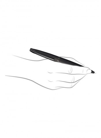 2-Piece ATX Brushed Ballpoint And Rollerball Pen Lightening Gift Set   Black