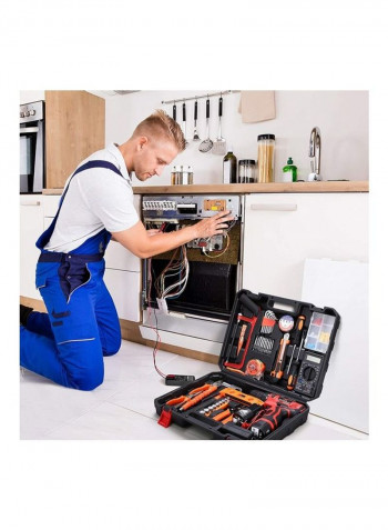 92-Piece Cordless Hammer Drill Tool Kit Multicolour