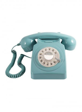 Rotary Landline Phone Blue