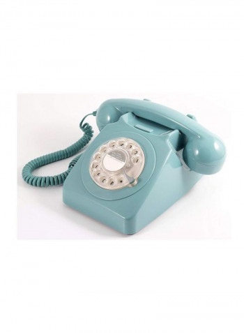 Rotary Landline Phone Blue
