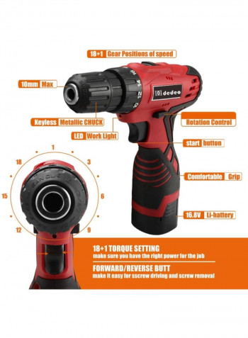 60-Piece Dedeo Cordless Household Power Tools Multicolour 20centimeter