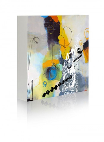 Farrah Wall Art Yellow/Black/Blue 50x50centimeter