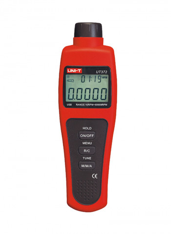 UT372 Digital Tachometer Black/Red 184 x 56 x 34millimeter