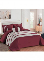 8-Piece Zodiac Comforter Set Red/White