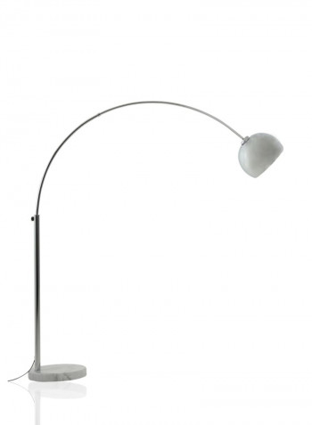 Frisco Metal Floor Lamp Silver/Black
