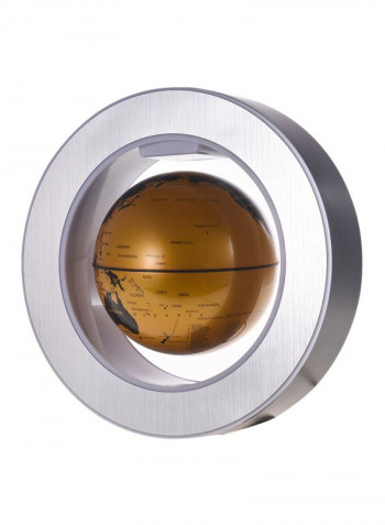 Magnetic Levitation LED Floating Globe ذهبي / أسود / فضي