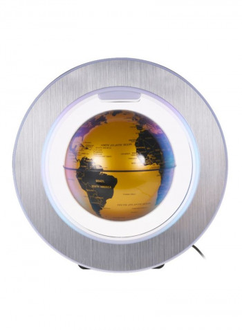 Magnetic Levitation LED Floating Globe ذهبي / أسود / فضي