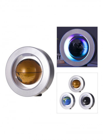 Magnetic Levitation LED Floating Globe ذهبي / أسود / فضي