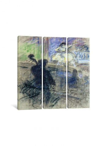 3-Piece Music Hall Canvas Painting Set Multicolour 100x100x3.5centimeter