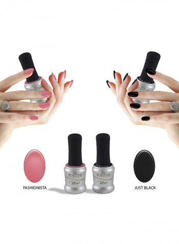 10-Piece Nail Art Kit متعدد الألوان