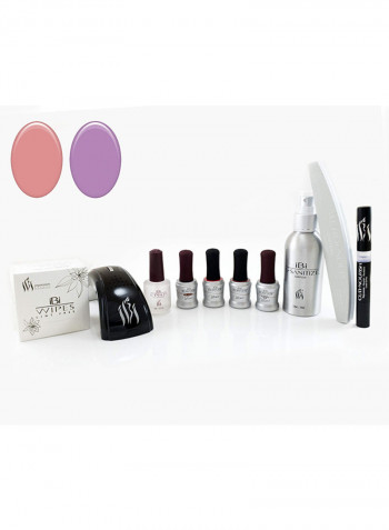 10-Piece Nail Art Kit متعدد الألوان