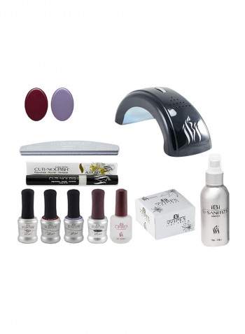 10-Piece Nail Art Kit متعدد الألوان