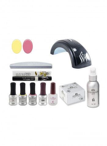 10-Piece Nail Art Kit متعدد الألوان