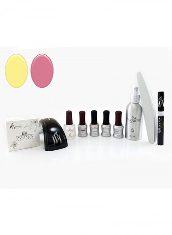 10-Piece Nail Art Kit متعدد الألوان