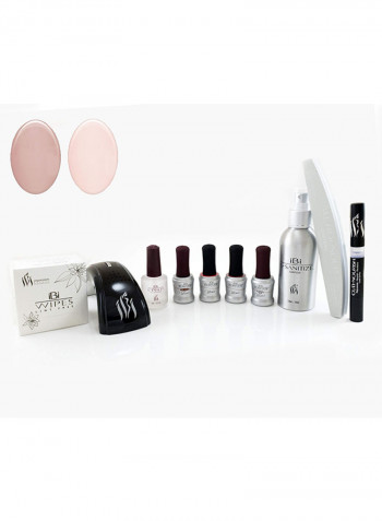 10-Piece Nail Art Kit متعدد الألوان