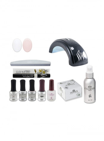 10-Piece Nail Art Kit متعدد الألوان