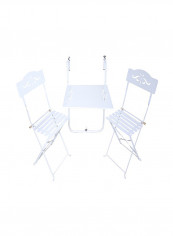 Balcony Furniture Set White