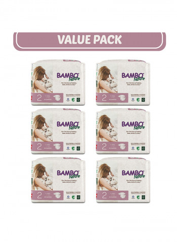 Eco-Friendly Diapers, Size 2, 3-7kg, Value Pack, 180 Count