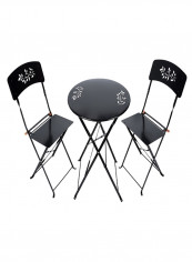 Garden Furniture Set Black