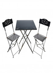 Garden Furniture Set Black