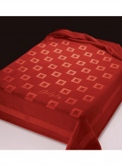 Modern Patterned Printed Blanket Polyester Red 220 x 240cm