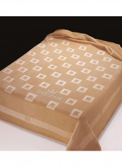 Modern Patterned Printed Blanket Polyester Camel 220 x 240cm