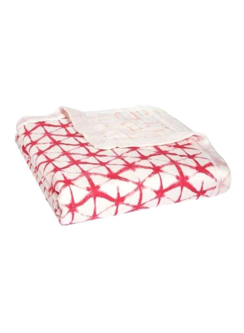Silky Soft Dream Blanket - Berry Shibori