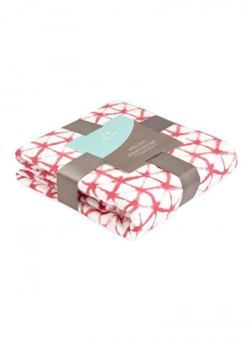 Silky Soft Dream Blanket - Berry Shibori