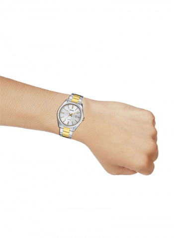 Enticer Series Water Resistant Analog Watch Set MTP/LTP-1302SG-7AV