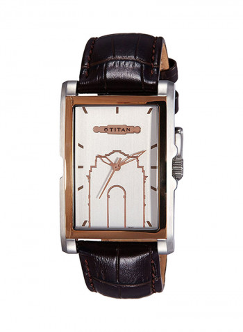 Men's Water Resistant Leather Analog Watch 9310KL02