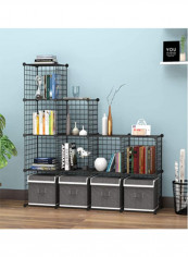 11-Piece Metal Wire Cube Storage Rack Black reviews 11-Piece Metal Wire Cube Storage Rack Black