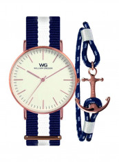 Canvas Analog Watch With Bracelet WG643R-10
