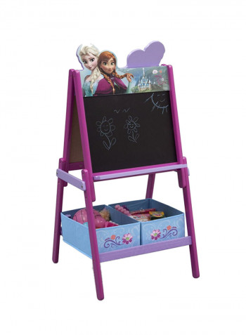 Disney Frozen Wooden Easel With Storage Purple/White/Blue