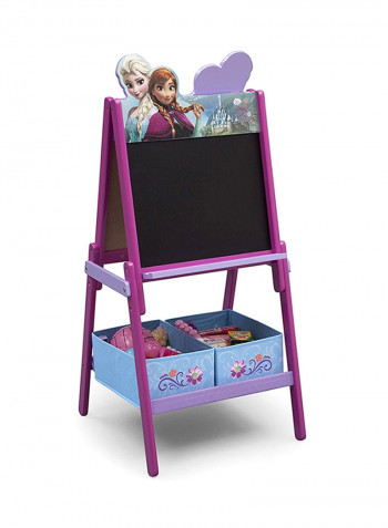 Disney Frozen Wooden Easel With Storage Purple/White/Blue