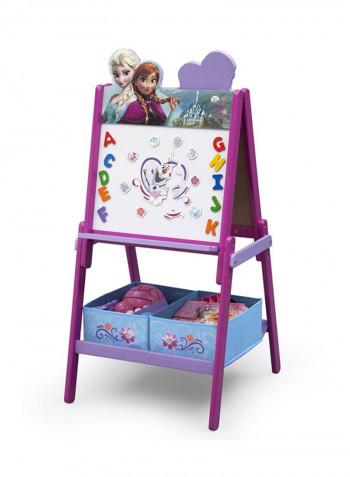 Disney Frozen Wooden Easel With Storage Purple/White/Blue