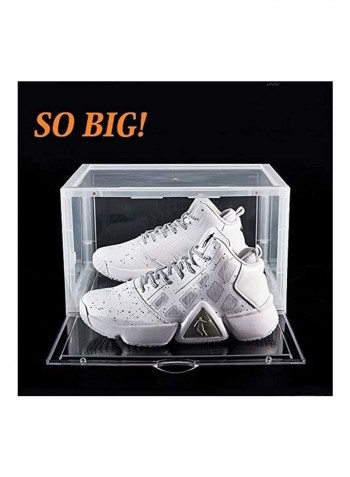 Shoe Storage Organizer (Transparent), Side Open High Quality Transparent 36 x 29 x 22cm