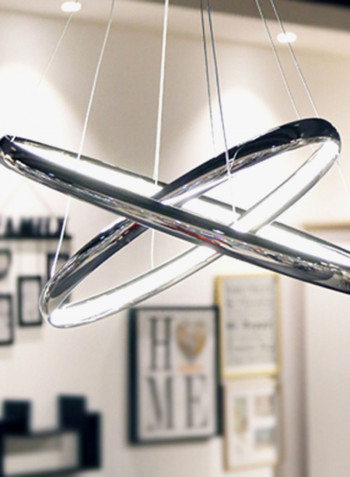 Pendant Lamp Chrome 58 x 37cm