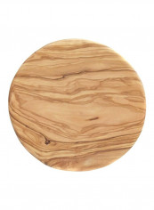 Handcrafted Round Cutting Board Beige 9x9x0.25inch